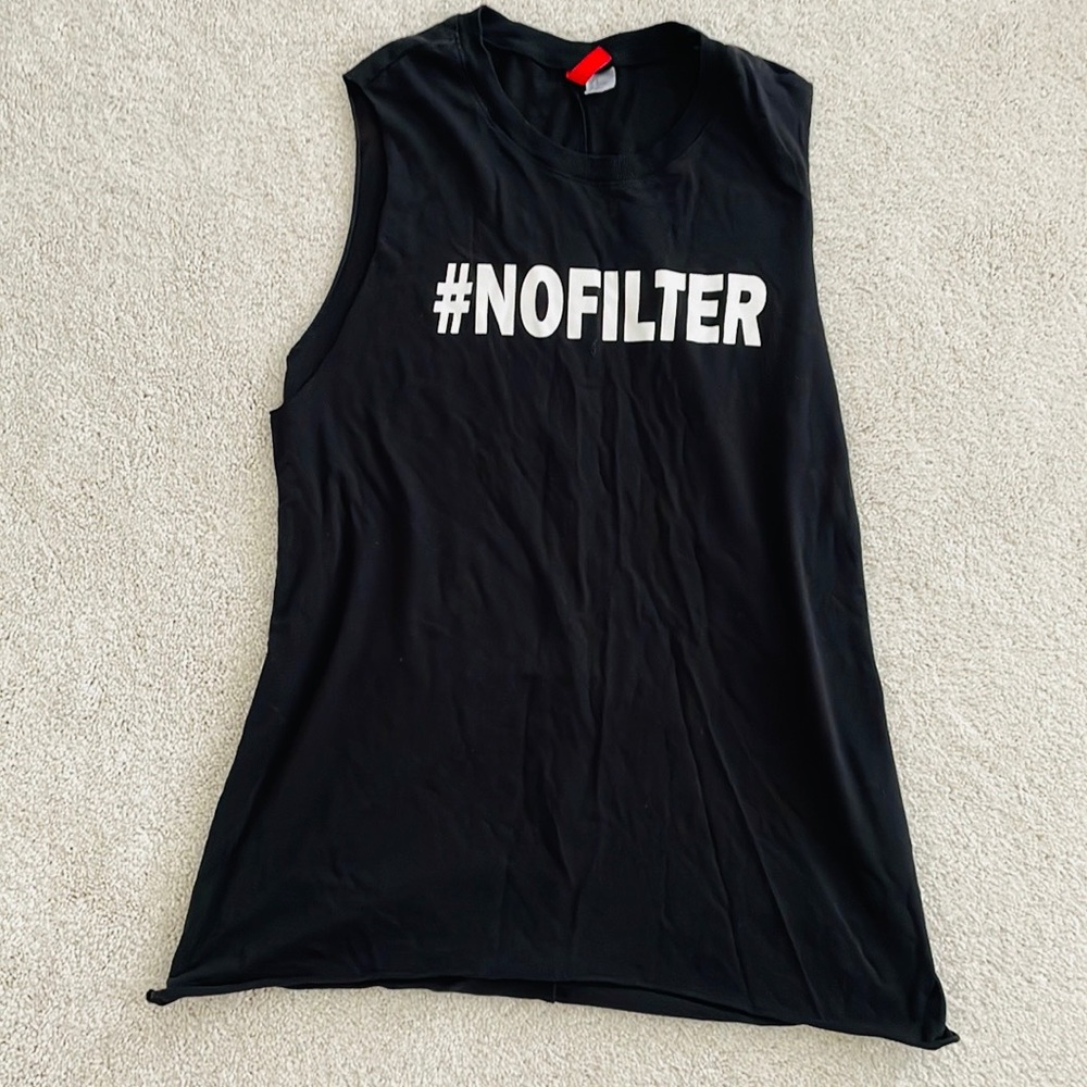 Black Muscle Tank Top